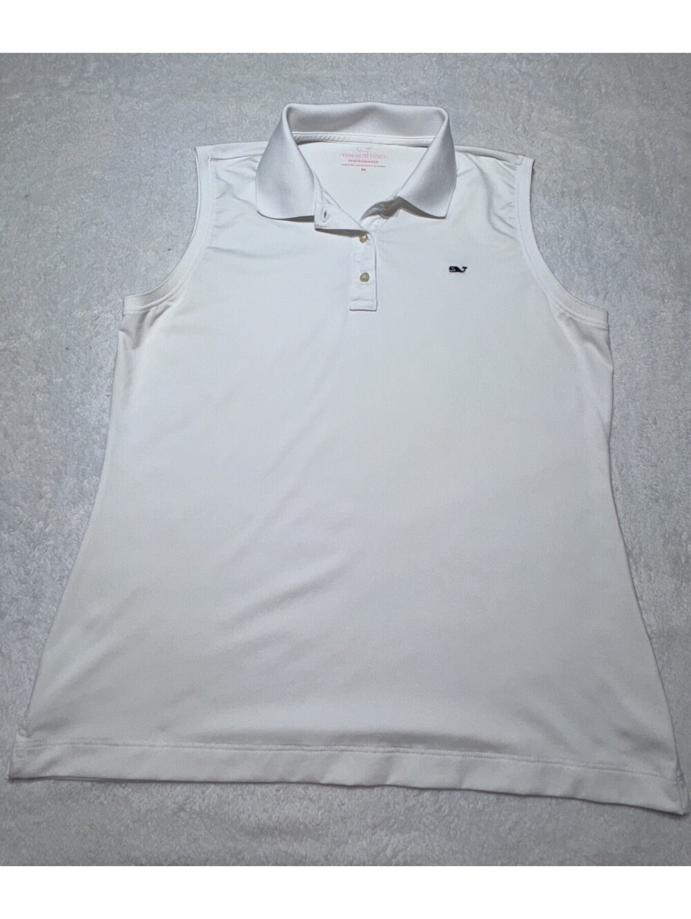 Vineyard Vines Women’s Sleeveless Polo White Size Medium Lightweight